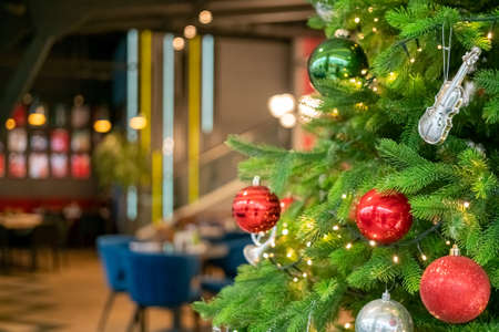 Holiday decorations for the Christmas tree. Holiday background.の写真素材