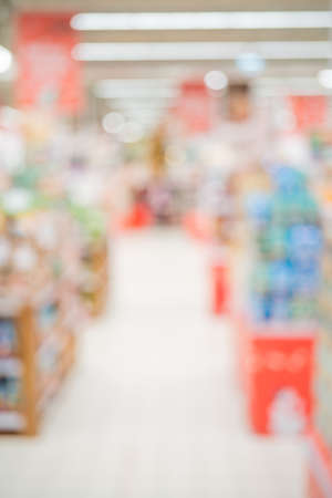 Blurred store interior. Soft focus background for an inscription.の写真素材