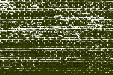 Green brick building wall. Interior of a modern loft. Background for design.のイラスト素材
