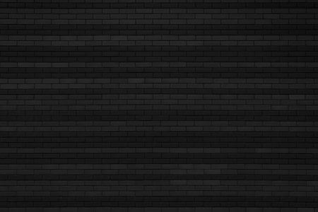 A brick wall with black bricks. The bricks are arranged in a striped pattern.の写真素材