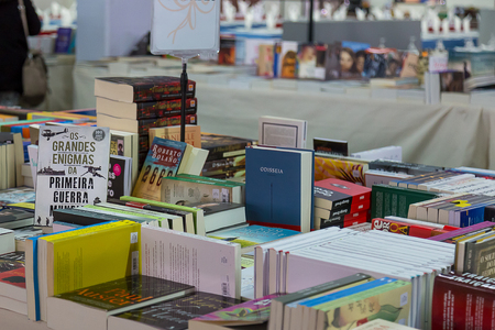 Coruche, Portugal, 3rd November 2018 - Book Fair in a Portuguese Flea Marketのeditorial素材