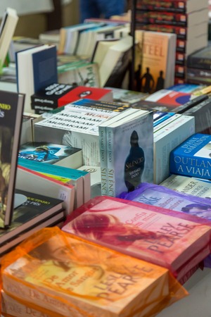 Coruche, Portugal, 3rd November 2018 - Book Fair in a Portuguese Flea Marketのeditorial素材