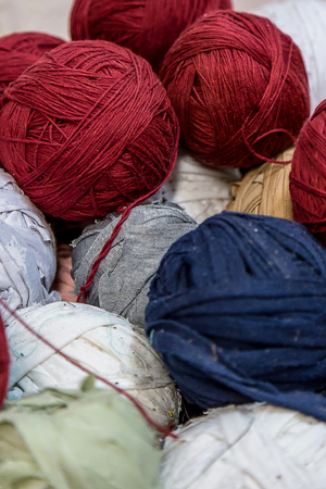 Balls of Threads and Rag Balls, Several Colors