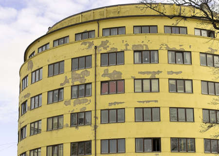Yellow building in deterioration. Oslo 2007.の写真素材