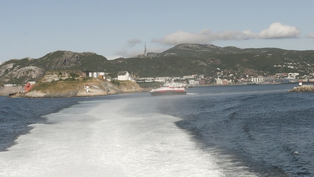 Out from the harbour