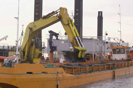 Mud boatの写真素材