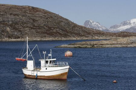 Norwegian fishing boatの写真素材