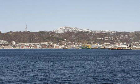 Artic harbourの写真素材