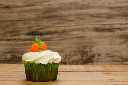 Beautiful very colorful decorated cupcakes to celebrate Halloween.の写真素材