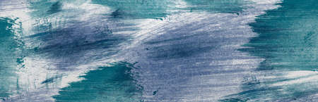Banner with colored concrete texture with blue spots. Blue painted concrete background.