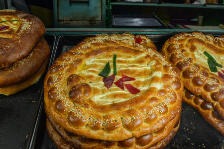 Fair sweet bread. Typical bread of the fairs in Mexico.