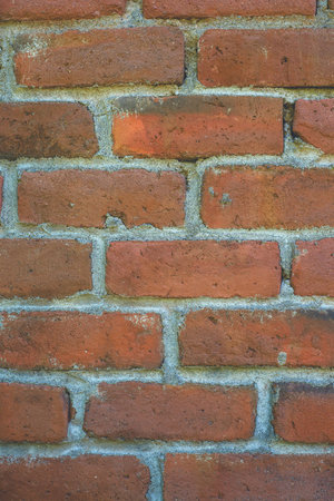 Red brick wall. Textured background.