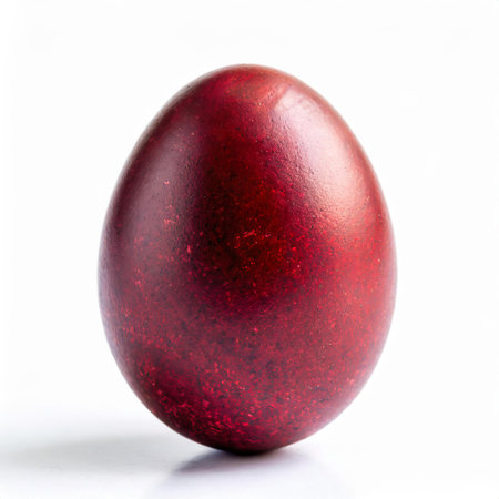 Easter egg isolated on white background.の素材