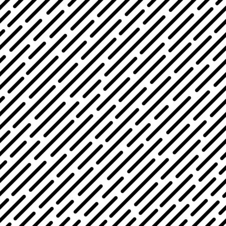 Seamless pattern with rounded diagonal lines. Modern stylish texture with black diagonal stitches....