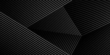 Opart abstract background with diagonal lines. Stylish monochrome striped texture with 3d effect....