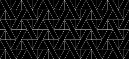 Seamless thin linear pattern with triangles. Abstract geometric low poly background. Stylish fractal texture. EPS 10のイラスト素材