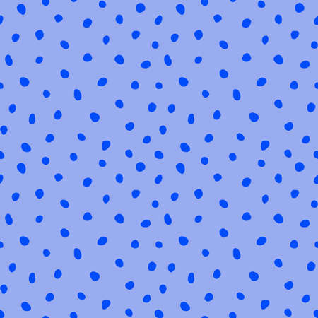 Hipster colorful seamless polka dot pattern. Vector irregular abstract texture with random hand...
