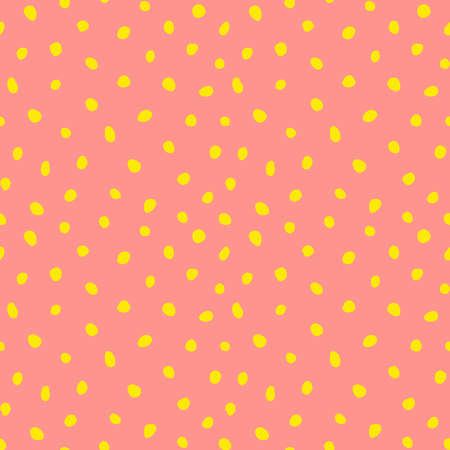 Hipster colorful seamless polka dot pattern. Vector irregular abstract texture with random hand drawn spots. EPS 10のイラスト素材