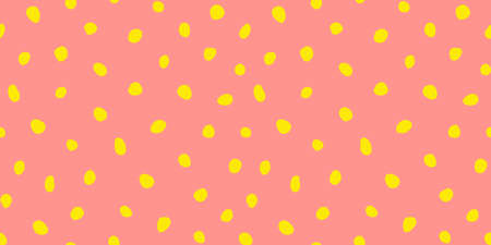 Hipster colorful seamless polka dot pattern. Vector irregular abstract texture with random hand drawn spots. EPS 10のイラスト素材