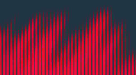 Vector halftone dots background. Colorful striped pattern. Wavy dotted texture.のイラスト素材