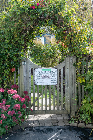 Unplugged Wooden Rustic Wedding Sign in Frameの写真素材