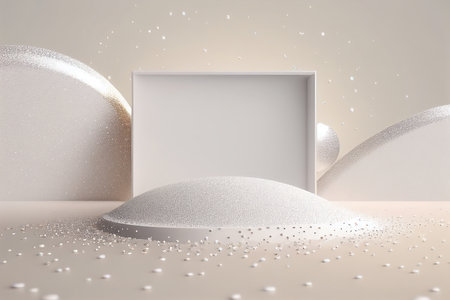 Minimalist abstract background, 3D render, 3D illustrationの写真素材