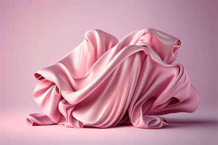 3d rendering, abstract background luxury cloth or liquid wave or wavy folds of grunge silk texture satin velvet materialの写真素材