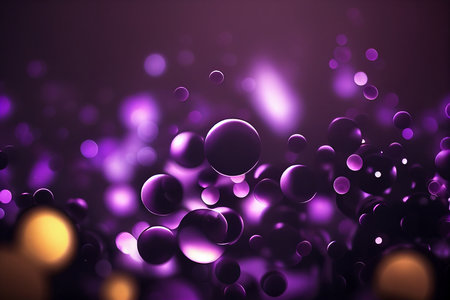 3d rendering of abstract background with bokeh defocused lights Christmas and New Year concept.の写真素材