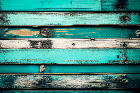 Old blue painted wood wall. Abstract background and texture for design.の素材