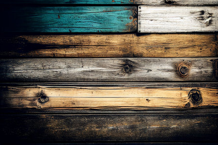 Old wood background or texture. Vintage style toned picture. Wooden wall.の素材