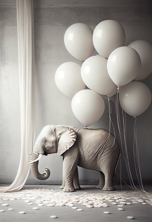 Winter landscape with snow covered trees and wooden floor. Christmas background.の写真素材