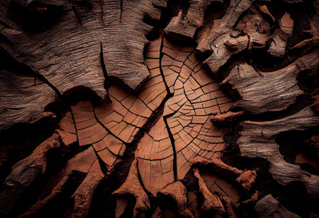 Creative texture composition. Texture of old tree bark trunk. wood. Close up as a wooden background....