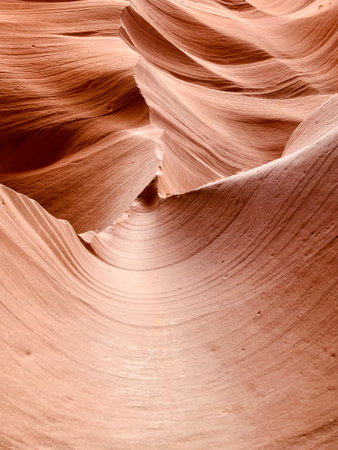 Lower Antelope Canyon USA Arizona, america. Navajo Tribal. Sandstone formations in deserts of Arizonaの写真素材