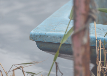 Close-up of part of a boatの写真素材