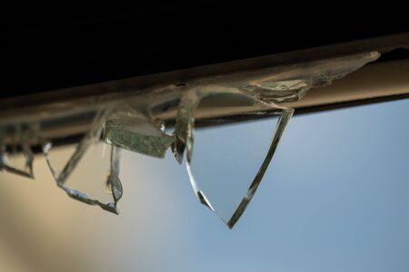 Broken Window after gutting a building