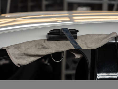 Repairing dents in a car