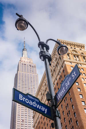 Broadway Avenue and 34th Street In New York City