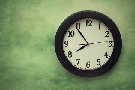 Wall clock on surreal looking の写真素材