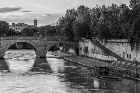 Tiber Island bridgeのeditorial素材