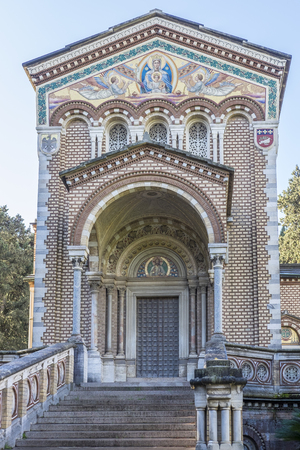 Italy, Rome, Villa Dora Pamphili - 06 March 2016: The chapel was built between 1896 and 1902 by the Pamphili familyの写真素材