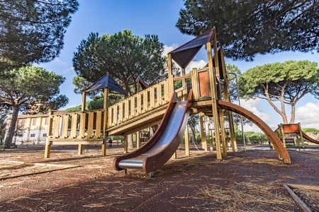 Italy, Rome, Villa Dora Pamphili - 06 March 2016: Park of Villa Doria Pamphili is the largest park in Rome; It is a place where you can walk, run, ride a bicycle, relax and take the kids to have funのeditorial素材