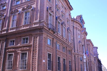 Palazzo Carignano in Turin, Italyのeditorial素材