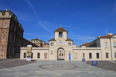 Facade of Venaria Reale, Italyのeditorial素材