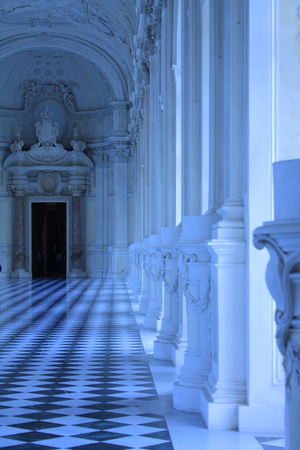 Hallway of Venaria Reale, Italyのeditorial素材