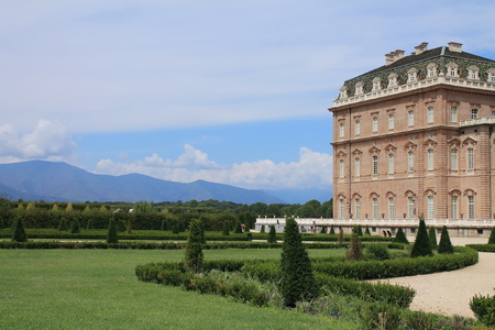 Gardens of the palace Venaria Reale in Italyのeditorial素材