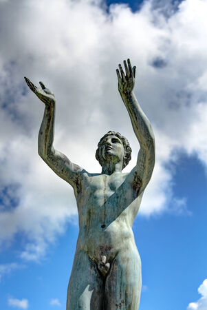 Apollo statue Miramare Castle Trieste Italyのeditorial素材