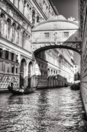 This quaint bridge in Venice, located a short distance from Piazza San Marcoの写真素材