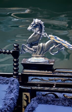 For centuries, the gondola was a major means of transportation and the most common watercraft within Venice. In modern times, the boats still do have a role in public transport in the cityの写真素材