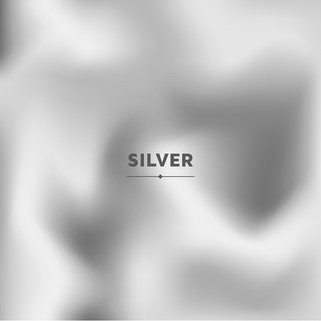 Fluid colors background, square blurred background, silver color, gradient, vector illustration. With text - silverのイラスト素材