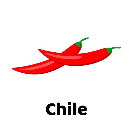 Vector illustration. Vegetable. Chili pepperのイラスト素材